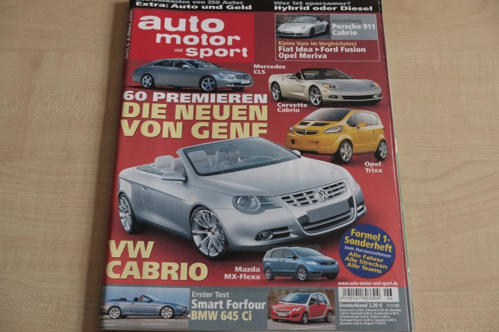 Deckblatt Auto Motor und Sport (06/2004)